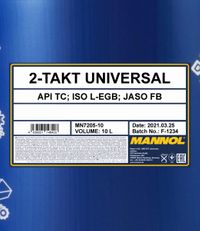 SCT - MANNOL Motor�l "Mannol 2-Takt Universal [10L] ", Art.-Nr. MN7205-10