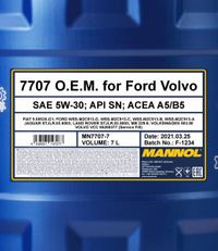 SCT - MANNOL Motorl "Mannol 7707 Energy Formula FR 5W-30 [7L] ", Art.-Nr. MN7707-7