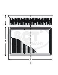 SCT - MANNOL Luftfilter "SB 2260", Art.-Nr. SB 2260