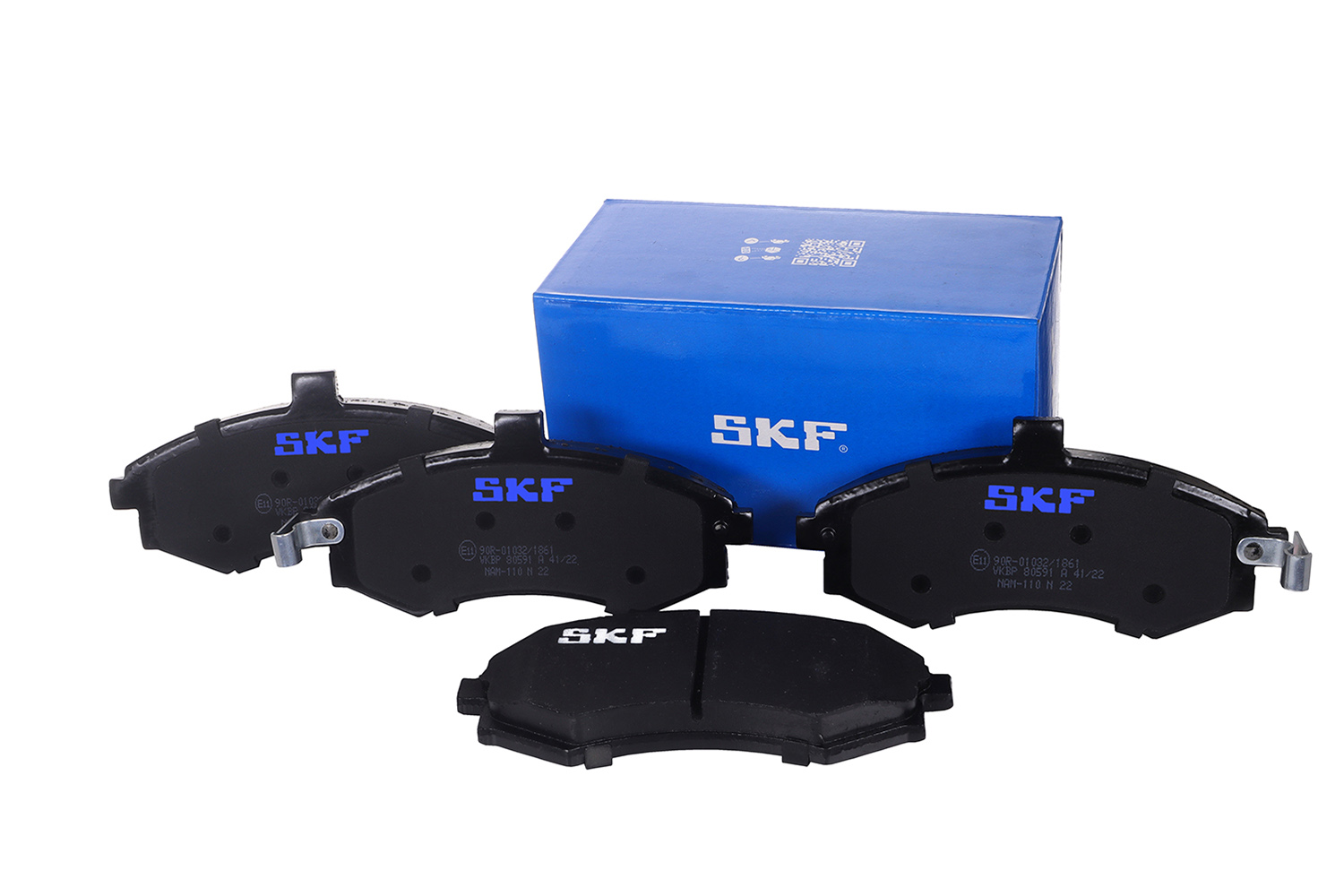 Skf Schwarz Scheibenbremse Bremsbelag Vkbp 80591 A - 4Er Set - Position Vorderachse Höhe 77 Mm Länge 170 Mm Breite 81 Mm Dicke 17,5 Mm - Oe Qualität - Bild 6