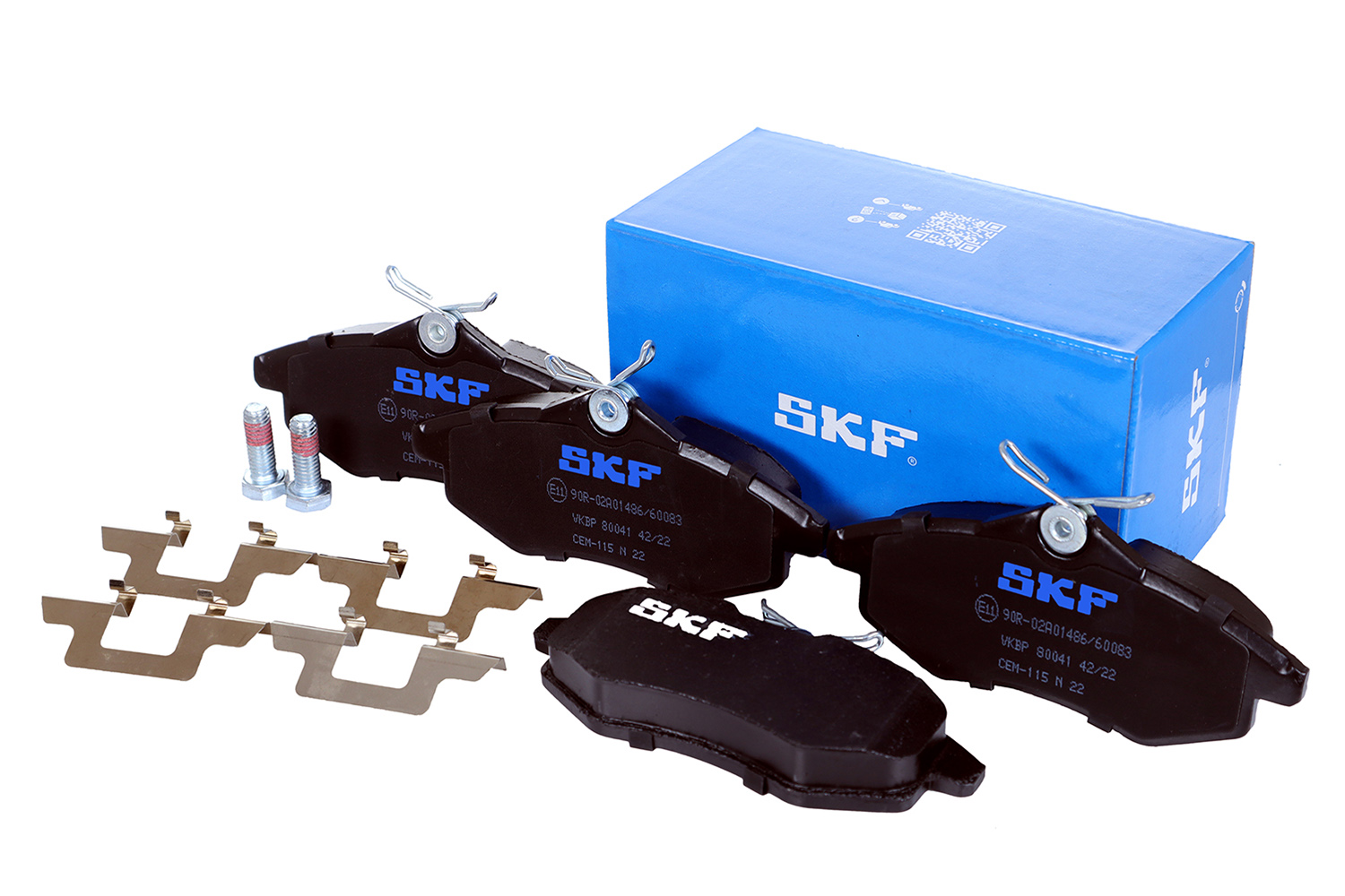 SKF Scheibenbremse Bremsbelag mit Zubehör VKBP 80041-4er Set - Position Vorderachse Höhe 77 mm Länge 154 mm Breite 83 mm Dicke 18,5 mm - OE Qualität - Bild 9