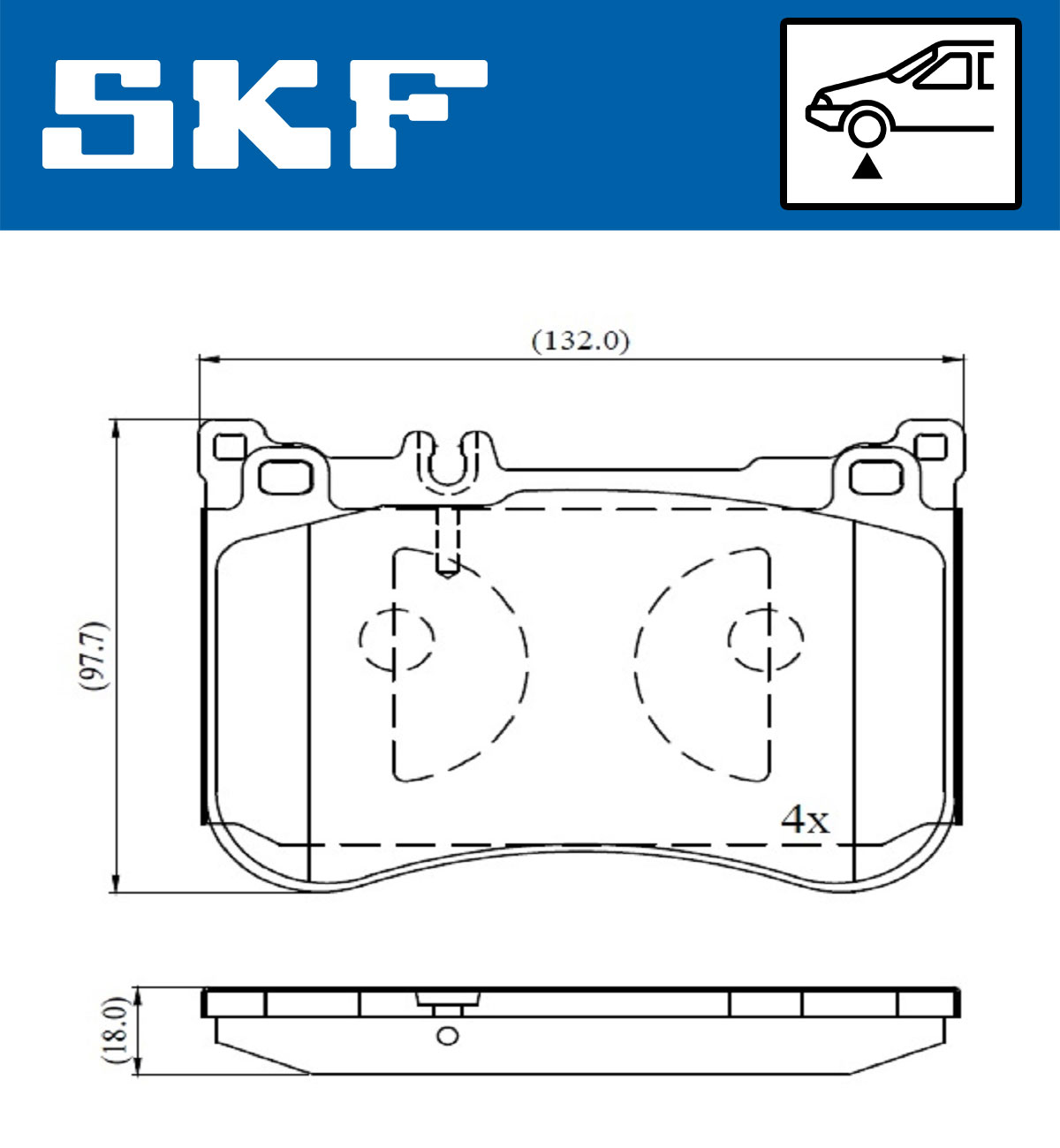 Für SKF VKBP 80631 HAM PADS. MERCEDES S-CLASS - Bild 7