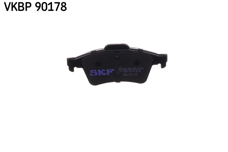 SKF Scheibenbremse Bremsbelag VKBP 90178-4er Set - Position Hinterachse Höhe 77 mm Länge 154 mm Breite 83 mm Dicke 16,3 mm - OE Qualität - Bild 5