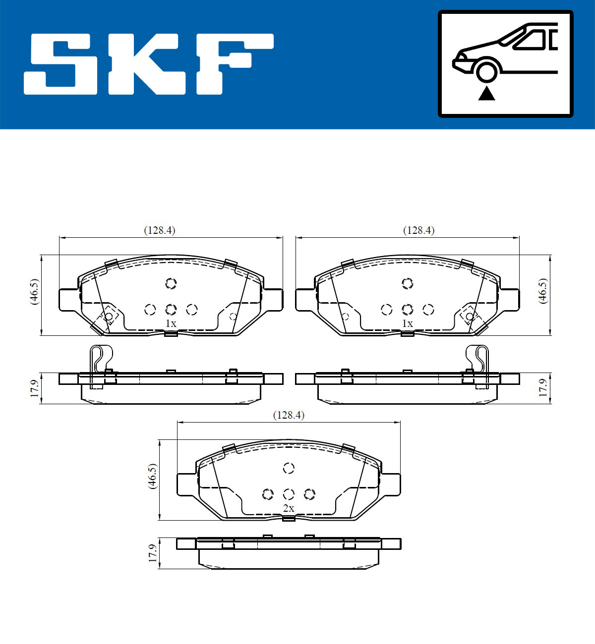 Skf Bremsbelagsatz, Scheibenbremse Vkbp 80367 A Für Opel - Bild 7