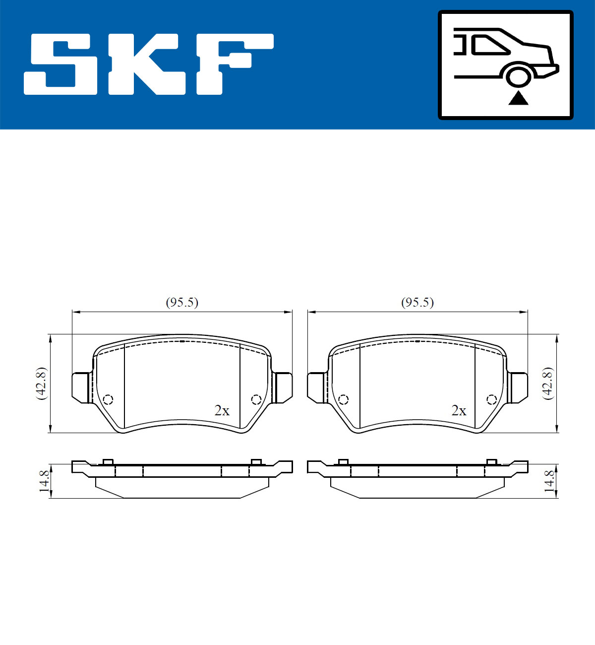 Skf Bremsbel?Ge Hinten Opel Zafira - Bild 7