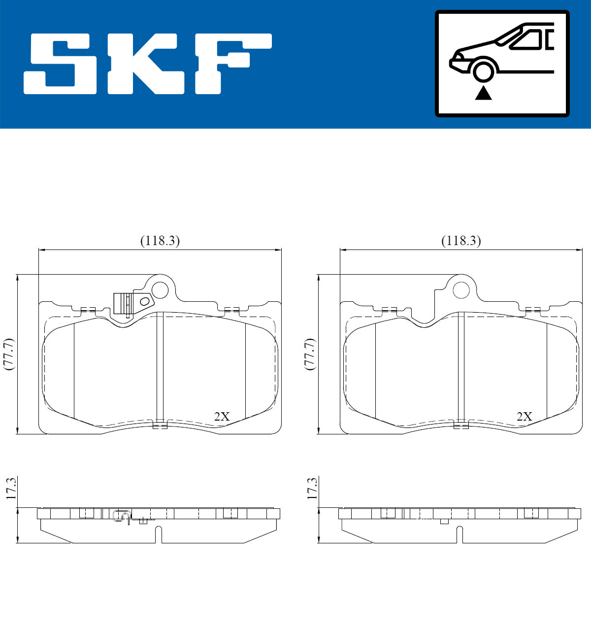 Bremsbeläge VKBP 80815 A SKF für LEXUS GS RC - Bild 7