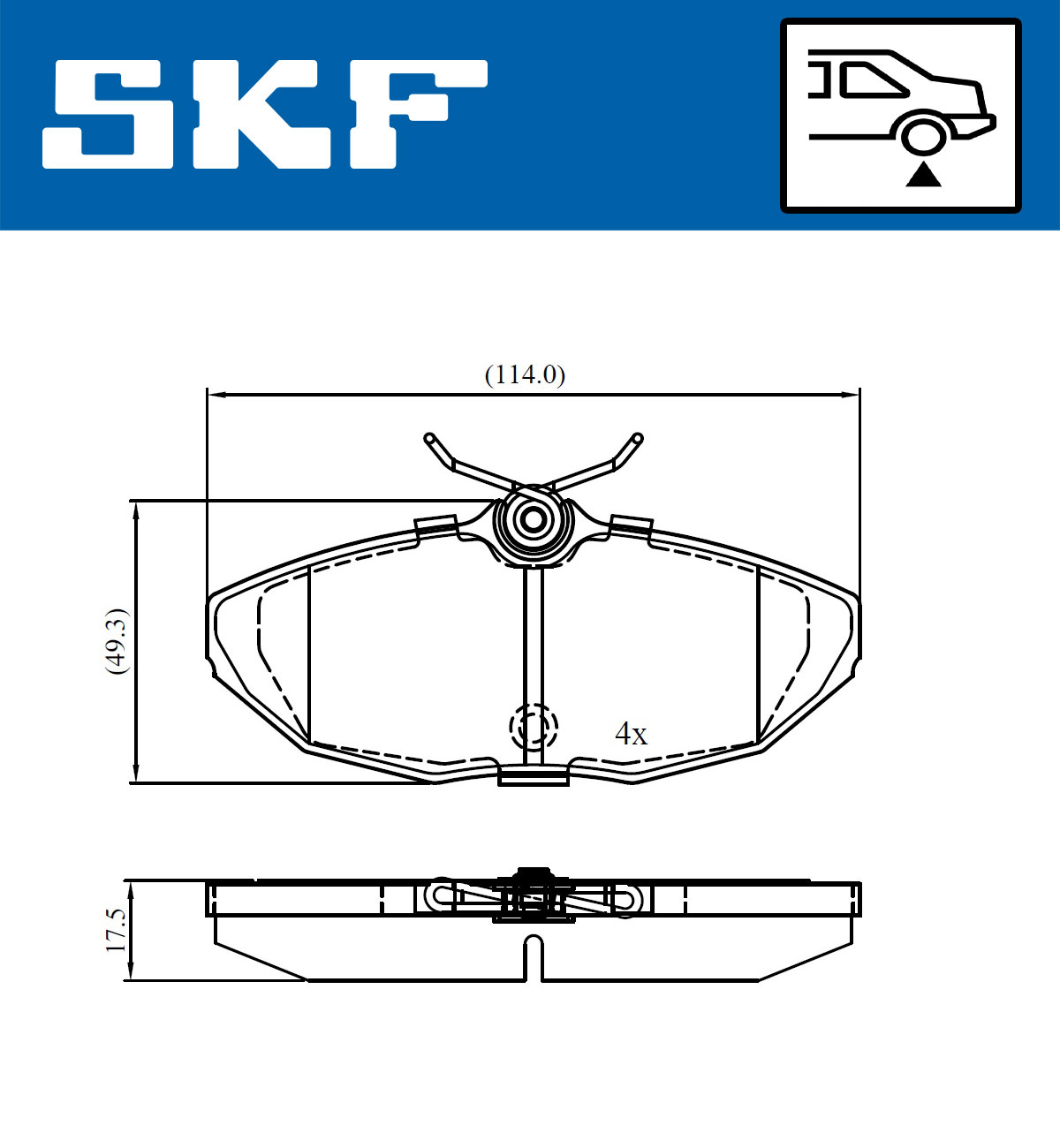 Skf Bremsbel?Ge Hinten Jaguar S-Type Xj - Bild 5