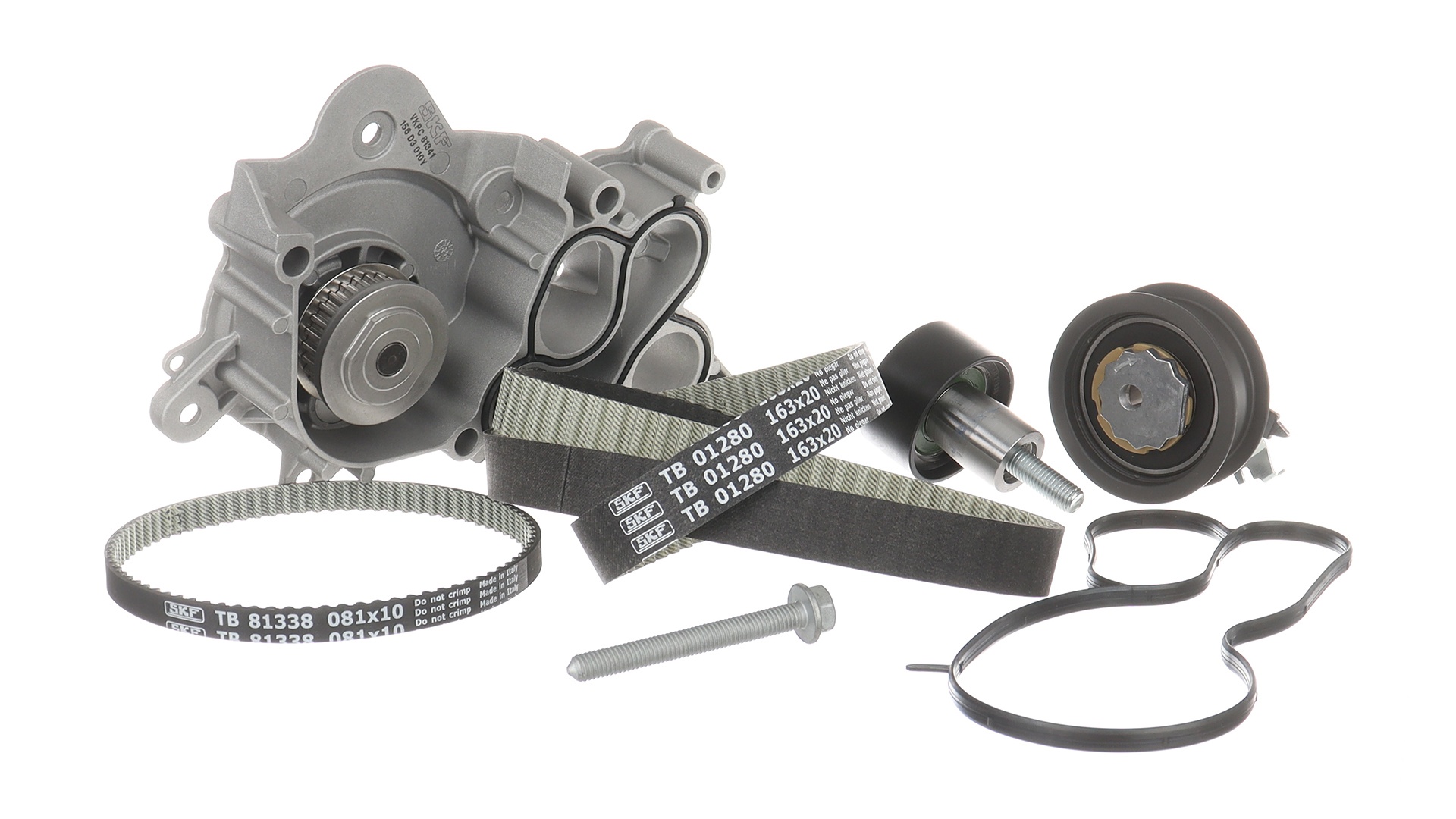 SKF Wasserpumpe + Zahnriemensatz vkmc012802 für VW Skoda (SVW) Audi