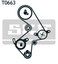 SKF Wasserpumpe + Zahnriemensatz, Art.-Nr. VKMC 91003