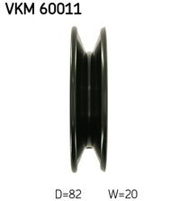 SKF Umlenk-/Fhrungsrolle, Keilriemen, Art.-Nr. VKM 60011