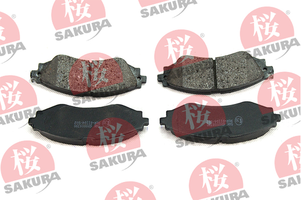 SAKURA Bremsbelagsatz, Scheibenbremse 600008390 Vorderachse für DAEWOO CHEVROLET