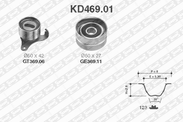Snr Zahnriemensatz Kd46901 Für Toyota