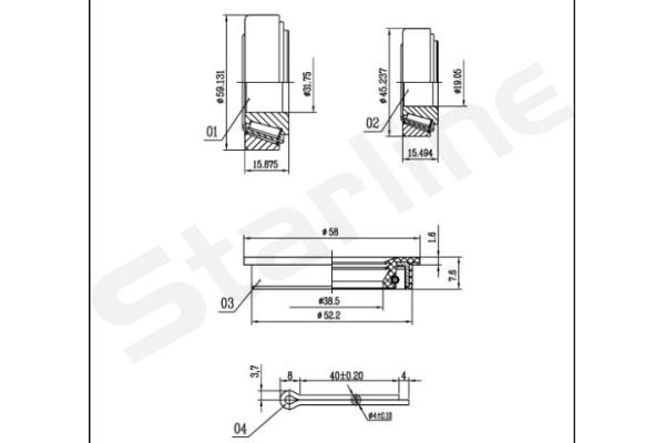 STARLINE Radlagersatz lo00523 für Volvo Vaughall Ford Fiat Opel TALBOT GM ALFA ROMEO Skoda JAGUAR LADA Mercedes Porsche VAG SEAT ROV