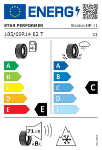 Star Performer Winterreifen "[Star Performer] 185/60R14 82T - Stratos HP", Art.-Nr. 221031538