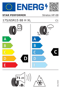 Star Performer Winterreifen "[Star Performer] 175/65R15 88H - Stratos HP", Art.-Nr. 221031540