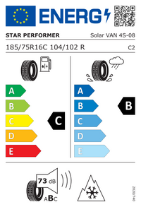 Star Performer Ganzjahresreifen "[Star Performer] 185/75R16 104/102R - Solar Van - 4S", Art.-Nr. 221031525