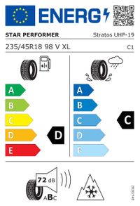 Star Performer Winterreifen "235/45 R18 98V XL - Stratos UHP", Art.-Nr. 221031622