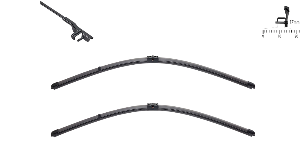 SWF Wischblatt ORIGINAL VISIOFLEX SET 119275 vorne für Mercedes