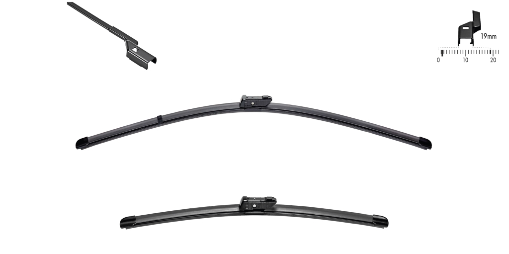 SWF Wischblatt ORIGINAL VISIOFLEX SET 119301 vorne für SEAT Skoda VW