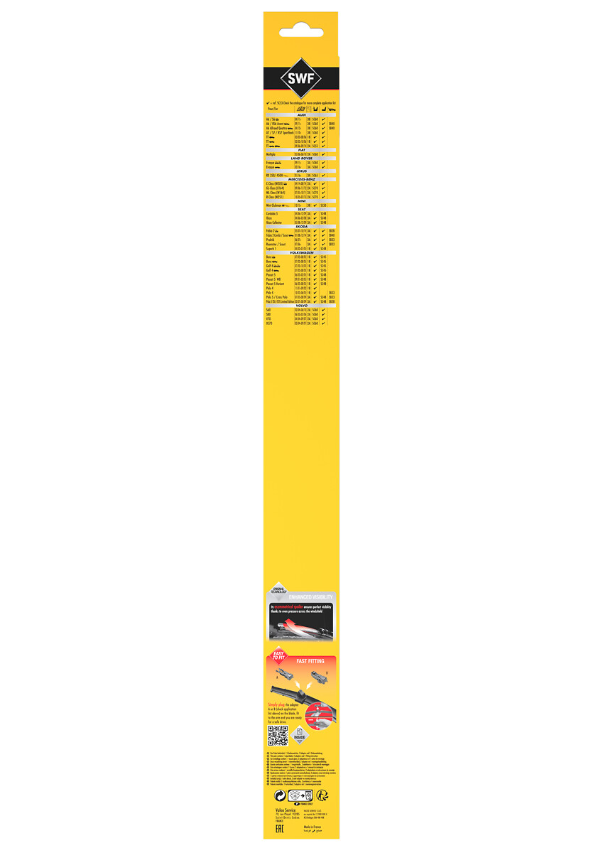 SWF Wischblatt ALTERNATIVE CONNECT 262207 für SEAT Audi (FAW)