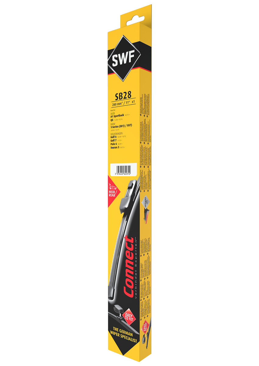 SWF Wischblatt ALTERNATIVE CONNECT REAR 262231 hinten für Ford BMW VW