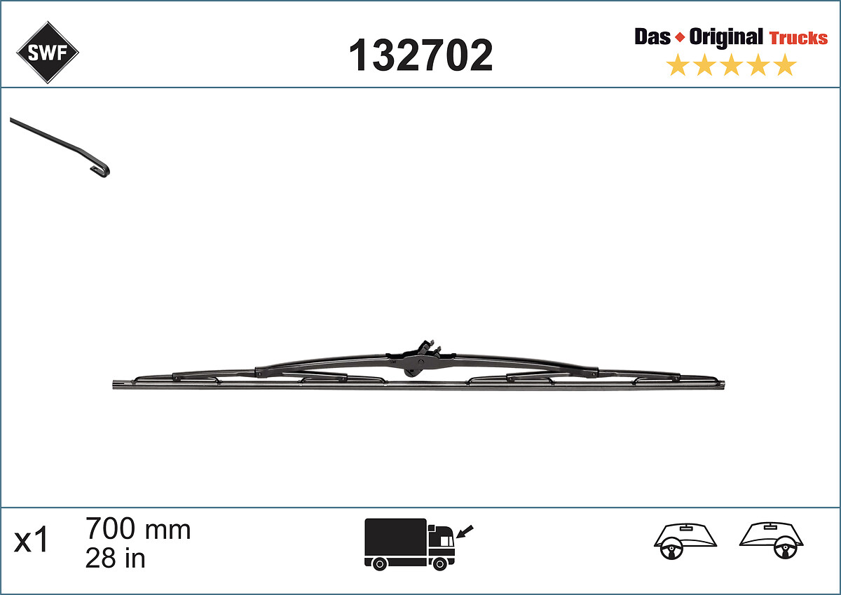 SWF Wischblatt DAS ORIGINAL TRUCKS 132702 für Mercedes