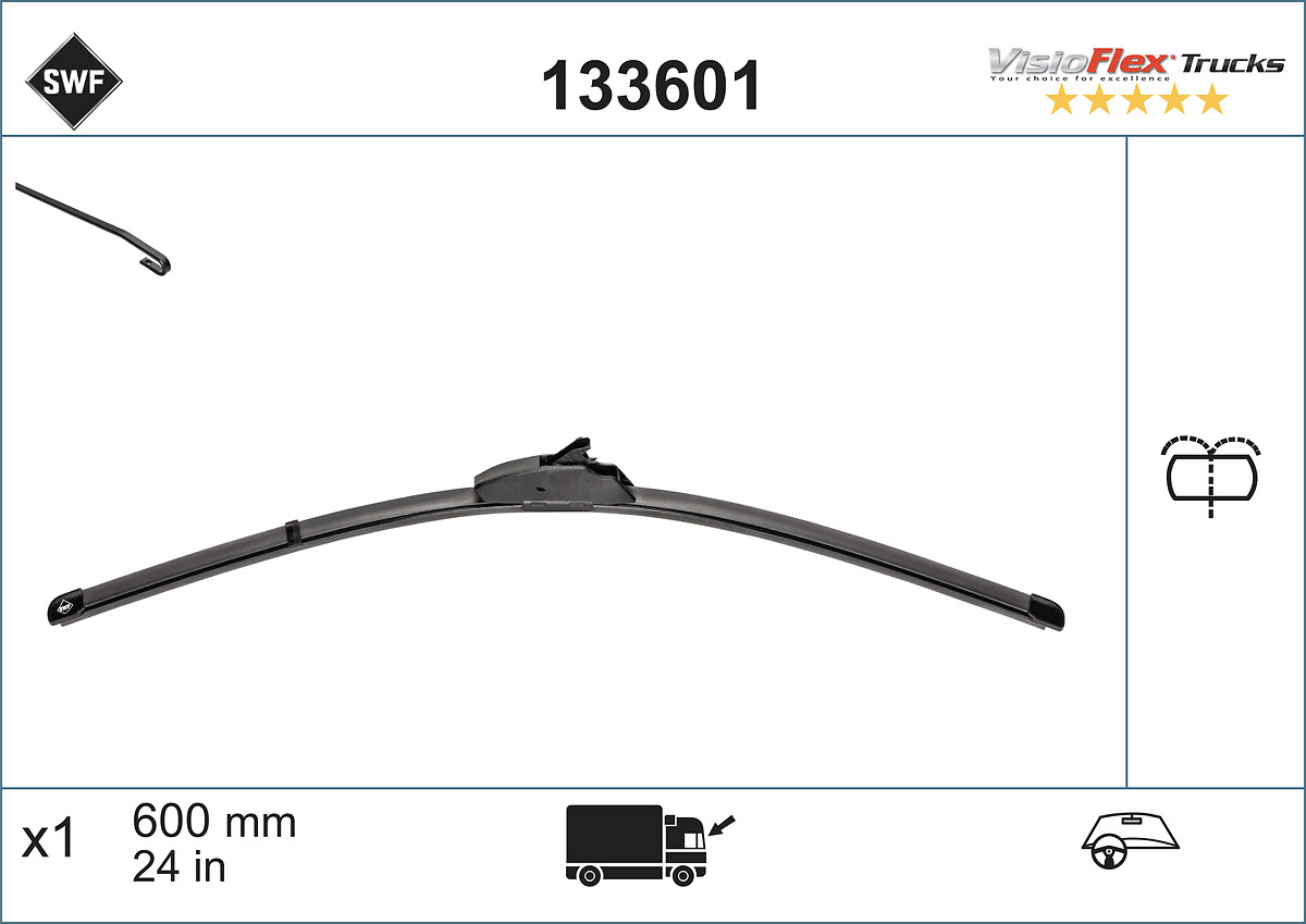 SWF Wischblatt ALTERNATIVE VISIOFLEX TRUCKS 133601