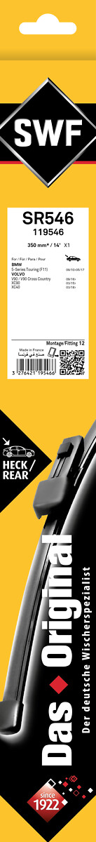 SWF Wischblatt 119546 hinten für BMW Volvo