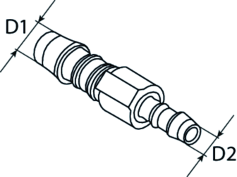 SWG Reduzierstutzen 6/4 mm für geraden Schlauchverbinder - Image 3