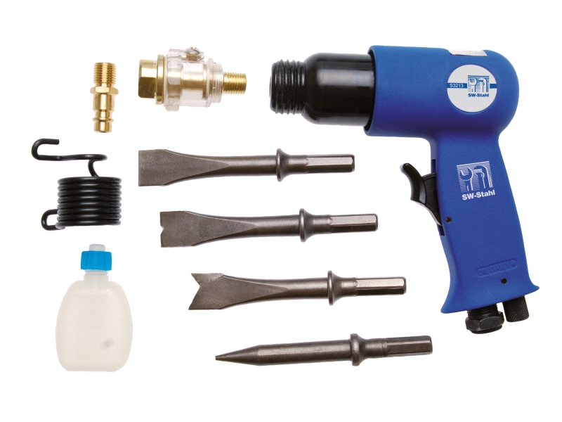 SWSTAHL Meißelhammer-Satz (Druckluft) Druckluft-Meißelhammersatz, 6-tlg. s3213