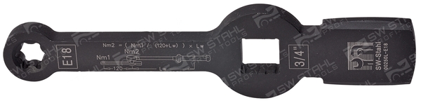 SWSTAHL Schlagringschlüssel 00250le18