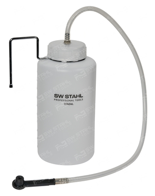 SWSTAHL Füll-/Entlüftungsgerät, Bremshydraulik Auffangflasche Bremsflüssigkeit, 1 Liter 01454l