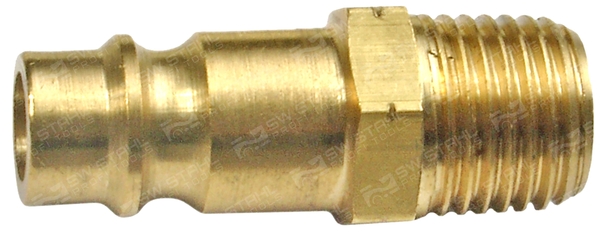 SWSTAHL Verbindungs-/Verteilerstück, Drucklufttechnik Druckluft-Stecknippel, 1/4 Außengewinde 25043l