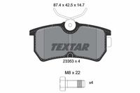 TEXTAR Bremsbelagsatz, Scheibenbremse f&uuml;r FORD FIESTA VI (CB1, CCN), Art.-Nr. 2335301