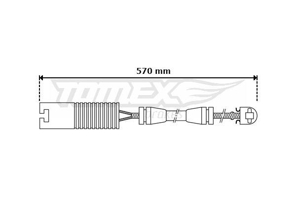 TOMEX BRAKES Warnkontakt, Bremsbelagverschleiß tx3031 Vorderachse für ALPINA