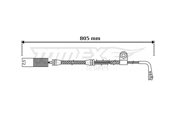 TOMEX BRAKES Warnkontakt, Bremsbelagverschleiß tx3034 Vorderachse für BMW