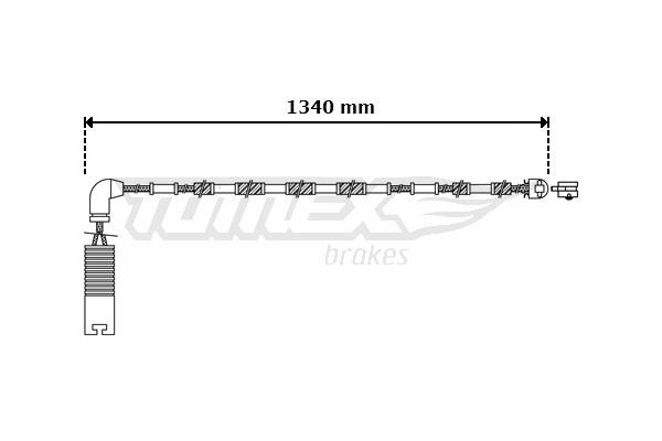 TOMEX BRAKES Warnkontakt, Bremsbelagverschleiß tx3038 Hinterachse für BMW
