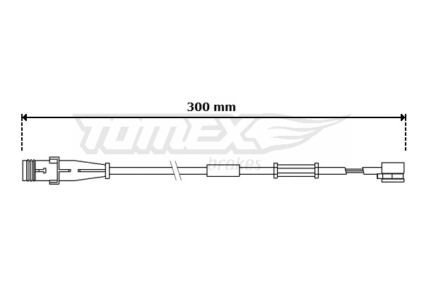 TOMEX BRAKES Warnkontakt, Bremsbelagverschleiß tx3070 Vorderachse für Opel Vaughall