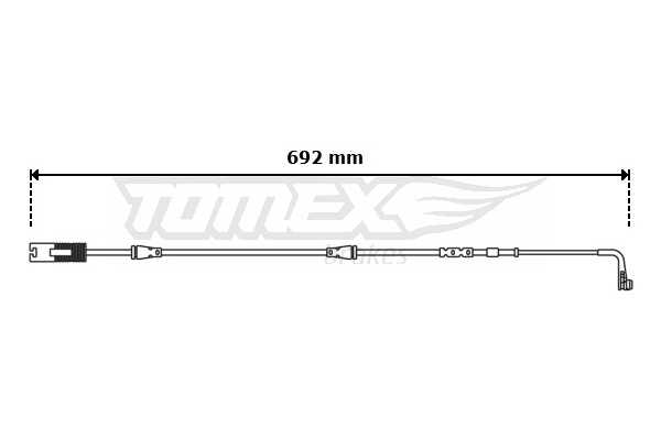 TOMEX BRAKES Warnkontakt, Bremsbelagverschleiß tx3068 Vorderachse für BMW