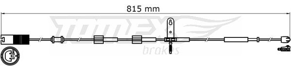 TOMEX BRAKES Warnkontakt, Bremsbelagverschleiß tx3137 Vorderachse für MINI