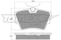 TOMEX Brakes Bremsbelagsatz, Scheibenbremse, Art.-Nr. TX 13-09