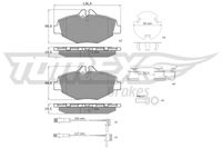 TOMEX Brakes Bremsbelagsatz, Scheibenbremse, Art.-Nr. TX 14-29