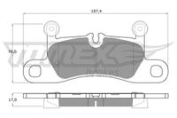 TOMEX Brakes Bremsbelagsatz, Scheibenbremse, Art.-Nr. TX 19-26