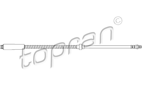 TOPRAN Bremsschlauch 720886 Vorderachse beidseitig für Peugeot