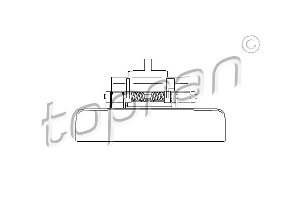 TOPRAN Türgriff 721726 hinten links für Peugeot