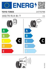 Toyo Tires Sommerreifen "165/70R14 81T - NanoEnergy 3", Art.-Nr. 2177715