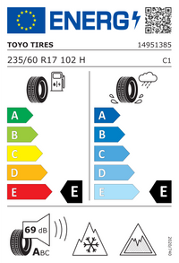 Toyo Tires Winterreifen "[Toyo] 235/60R17 102H - Observe GSi6 LS", Art.-Nr. 1495500