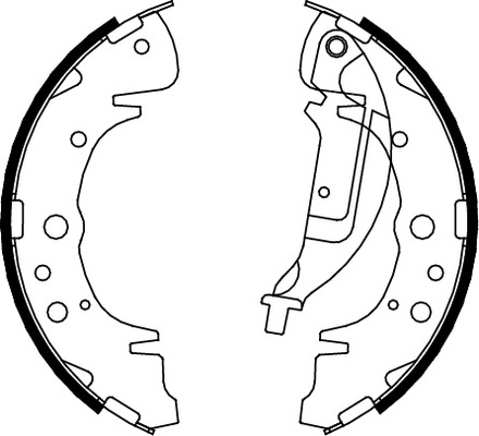 TRISCAN 810010019 Bremsbackensatz 4 Bremsbacken Trommelbremse für Hyundai - Bild 5