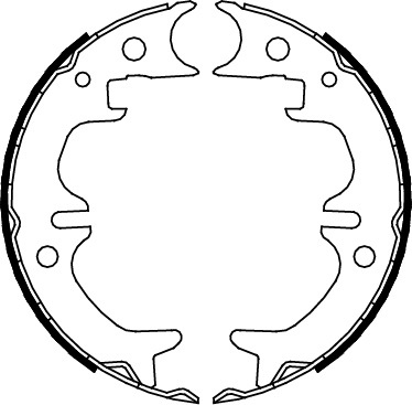Bremsbackensatz Feststellbremse 40 mm TRISCAN für u.a. TOYOTA CAMRY - Bild 5