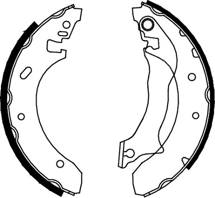 Triscan Bremsbackensatz Trommelbremse Hinterachse [Hersteller-Nr. 810016559] für Ford - Bild 5